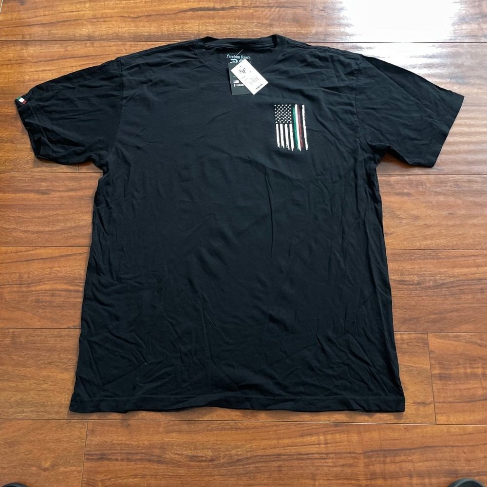 FREEDOM RANCH VIVA MEXICO BLACK T-SHIRT